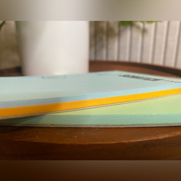 Vintage stationery ephemera "Scratch Pad" Funny 70's- 80's 2 Pad Set Blue Green - Picture 4 of 4